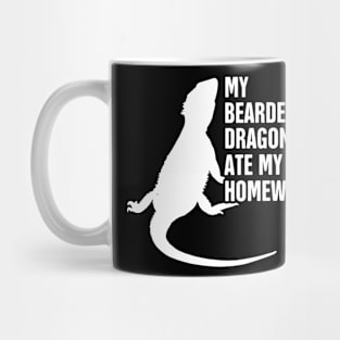 Homework | Funny Bearded Dragon Graphic Mug